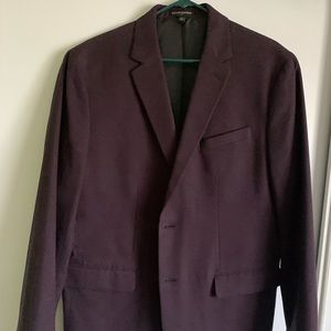 Slim fit, dark maroon Banana Republic blazer